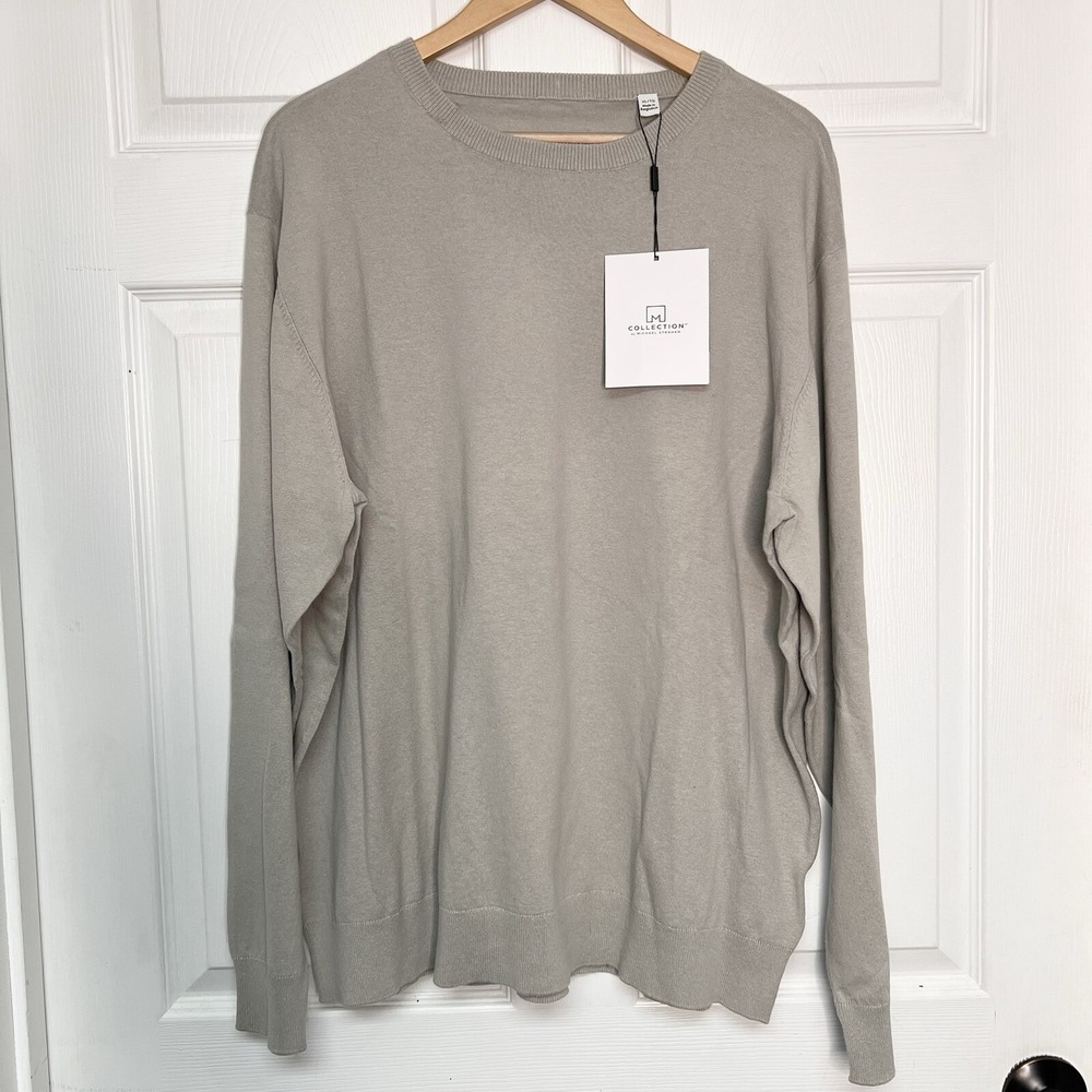 Collection By Micheal Strahan Mens XLT Classic Fit Gray Sweater  NWT Gorpcore
